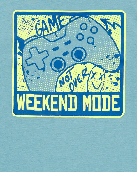  Product image 2 of Kid Gaming Cotton Blend Long-Sleeve Tee - Blue