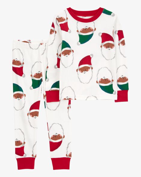 Product image 1 of Baby 2-Piece Santa 100% Snug Fit Cotton PJs