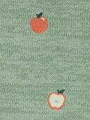 Green/Blue - Baby 2-Piece Apple Sweater & Denim Pant Set, Selected