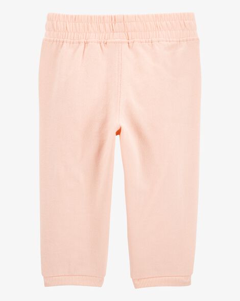  Product image 2 of Baby Pull-On French Terry Joggers - Pink