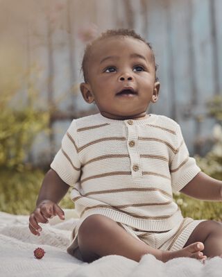 Product image 1 of Baby 2-Piece Organic Cotton Sweater Knit Set
