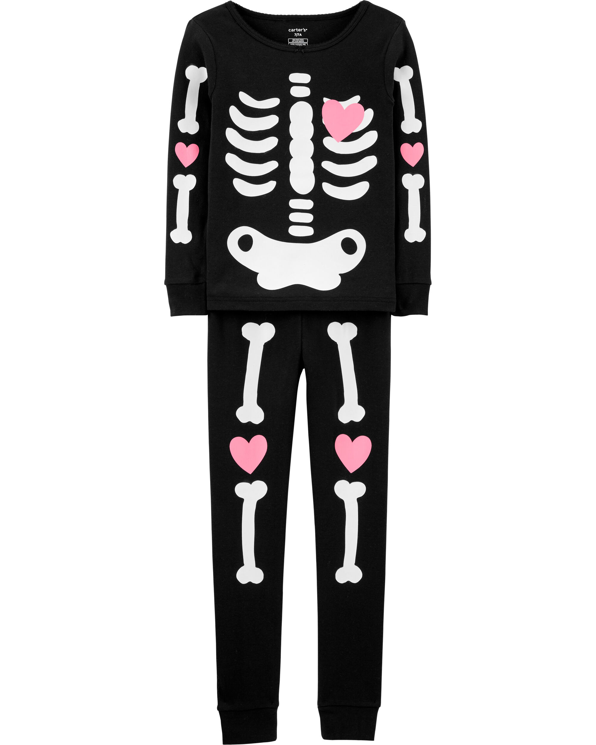 carters skeleton pjs