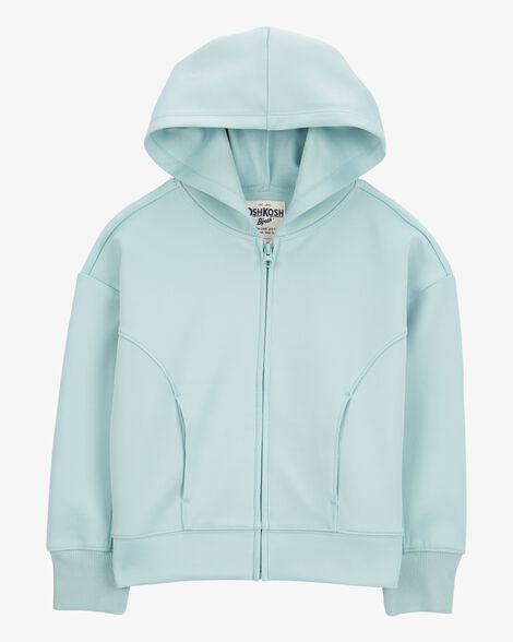  Product image 1 of Kid Stretch Tech Zip-Up Hooded Jacket - Aqua