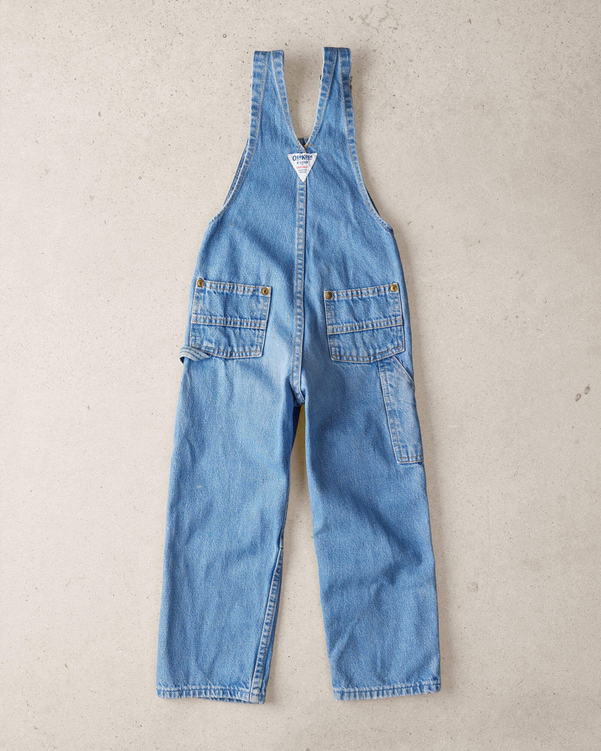 Toddler 5T Rare Vintage Medium Wash Denim Overalls from the OshKosh Archive Release