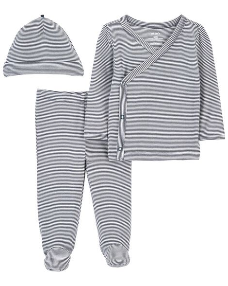 Baby 3-Piece PurelySoft Side-Snap Set - Carter