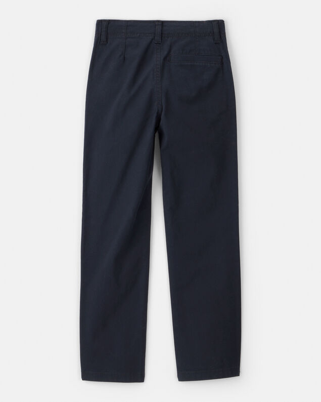 Product image 2 of Boys Flat Front Fashion Pants - Navy