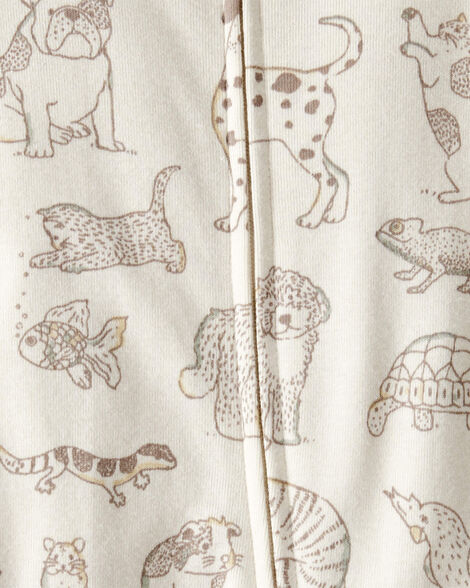  Product image 3 of Baby Pet Print Organic Cotton Sleep & Play Pajamas