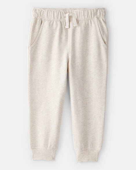 toddler boy daydream fleece joggers - cream