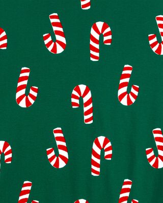 Product image 2 of Adult 2-Piece Candy Cane 100% Snug Fit Cotton Pajamas