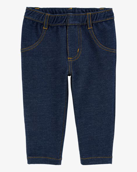  Product image 1 of Baby Pull-On Faux Denim Pants