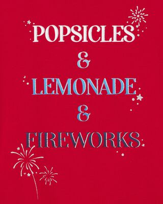 Product image 2 of Kid Popsicles Lemonade and Fireworks Graphic Tee