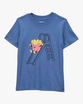 Product image 1 of Toddler French Fries Short-Sleeve Graphic Tee - Navy
