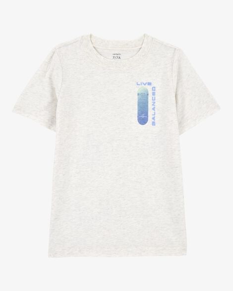 Product image 1 of Kid Short-Sleeve Skateboard Tee - Grey