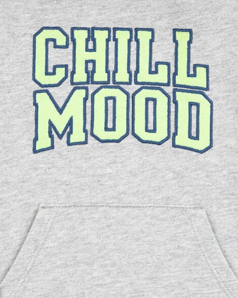  Product image 2 of Baby "Chill Mood" Hooded Romper -Grey