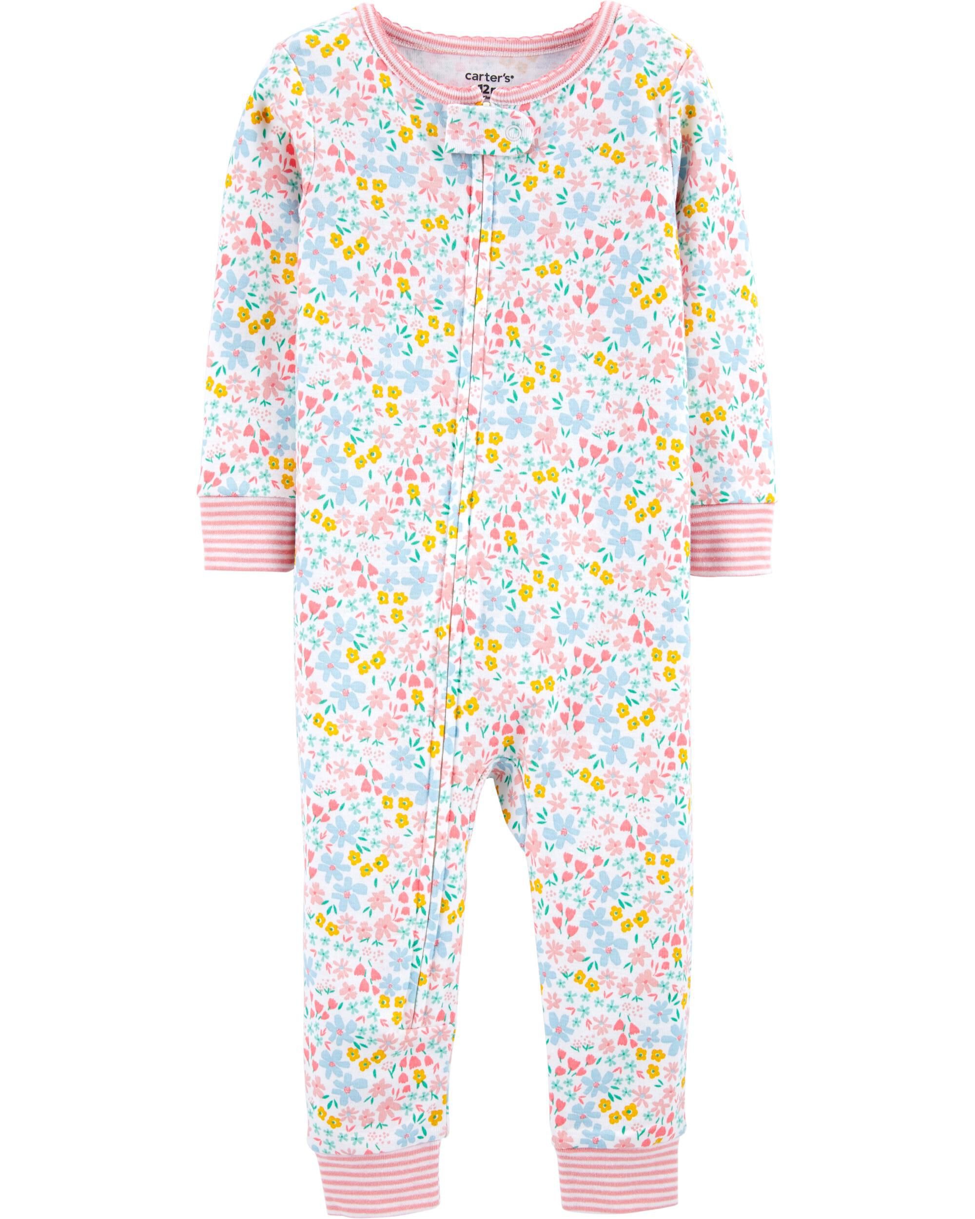 1-Piece 100% Snug Fit Cotton Footless PJs