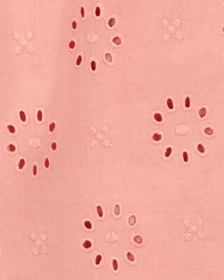 Product image 2 of Toddler Eyelet Flutter Jumpsuit - Pink
