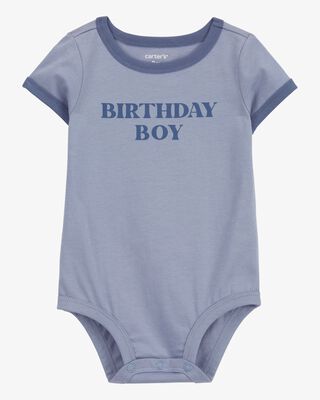 Product image 1 of Baby Birthday Boy Short-Sleeve Bodysuit - Blue