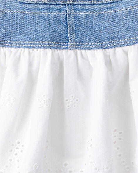 Product image 4 of Baby Eyelet Denim Jumper Dress
