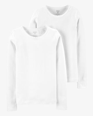 Product image 1 of 2-Pack Cotton Long-Sleeve Undershirts
