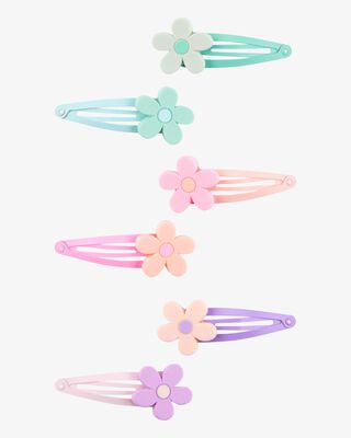 Product image 1 of Toddler 6-Pack Floral Hair Clips