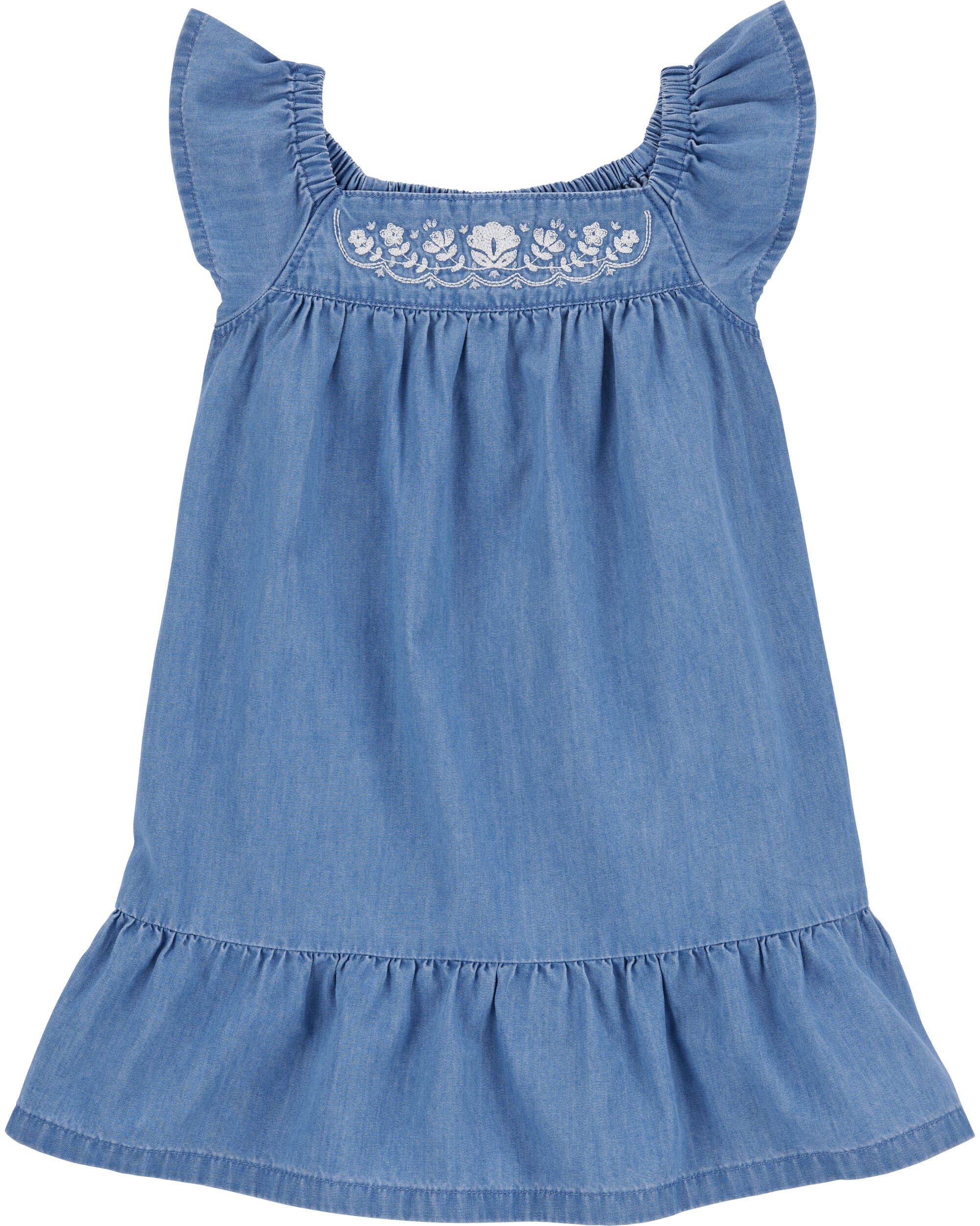 Toddler Embroidered Chambray Dress Carter s Carter s