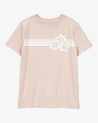 Product image 1 of Kid Floral Short-Sleeve Graphic Tee - Khaki
