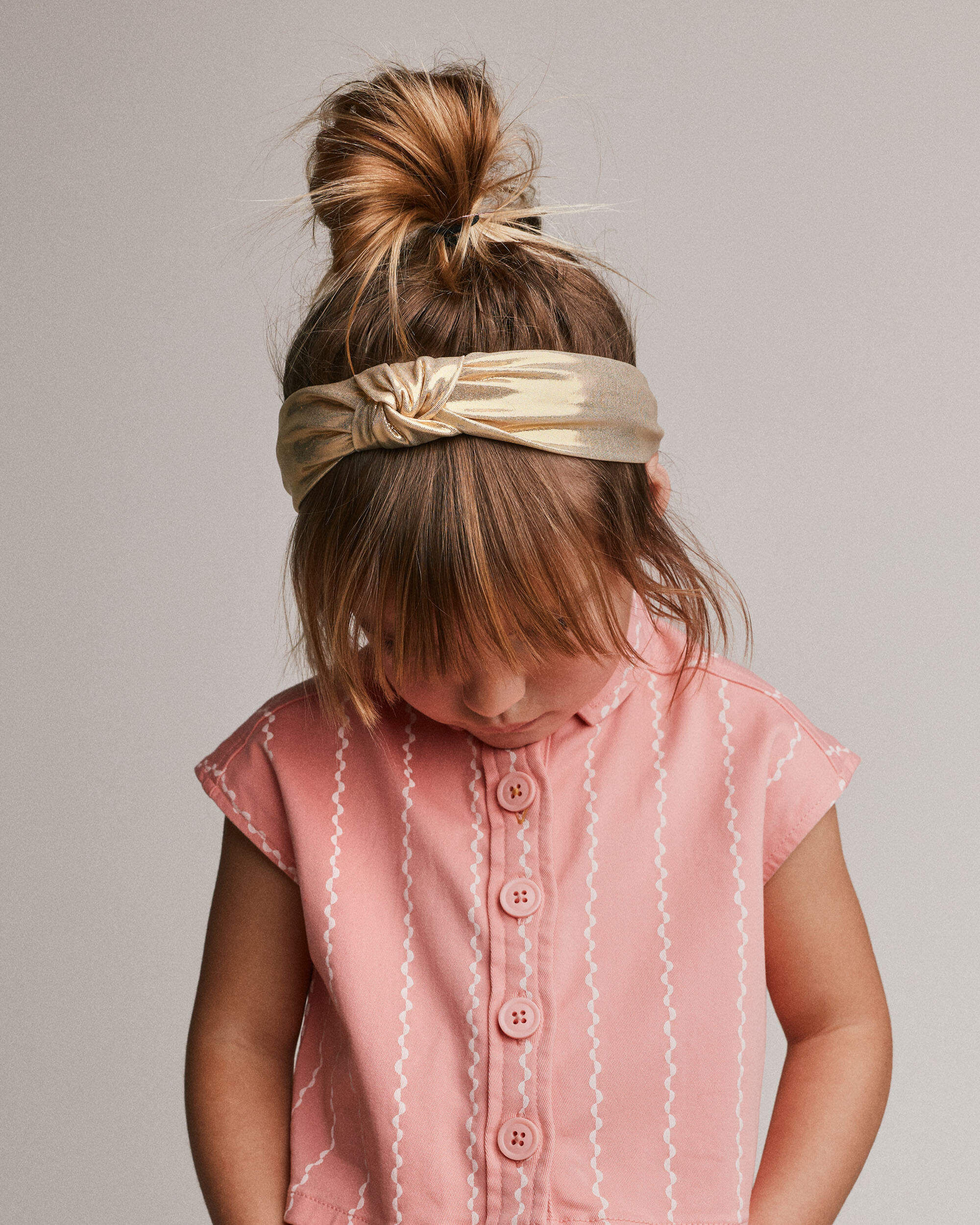Otter Avenue Toddler Girl Metallic Knotted Headband One Size Gold 7$