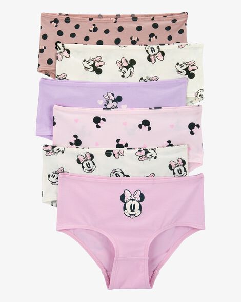  Product image 1 of Toddler 6-Pack Minnie Mouse Brief Stretch Cotton Underwear