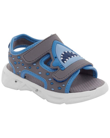  Product image 1 of Toddler Shark Light-Up Sandals