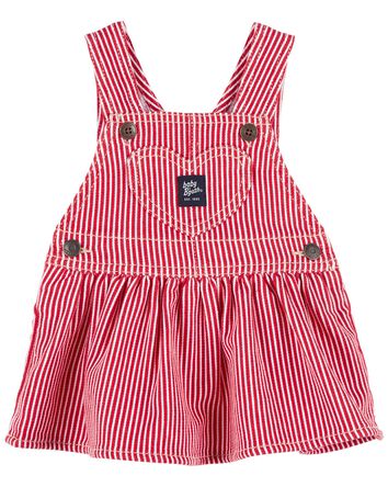 Baby Hickory Stripe Twill Jumper Dress