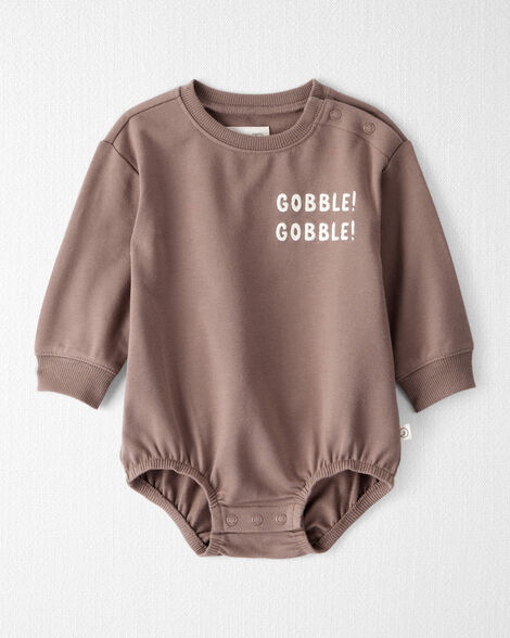 Baby Organic Cotton 'Gobble Gobble' French Terry Bubble