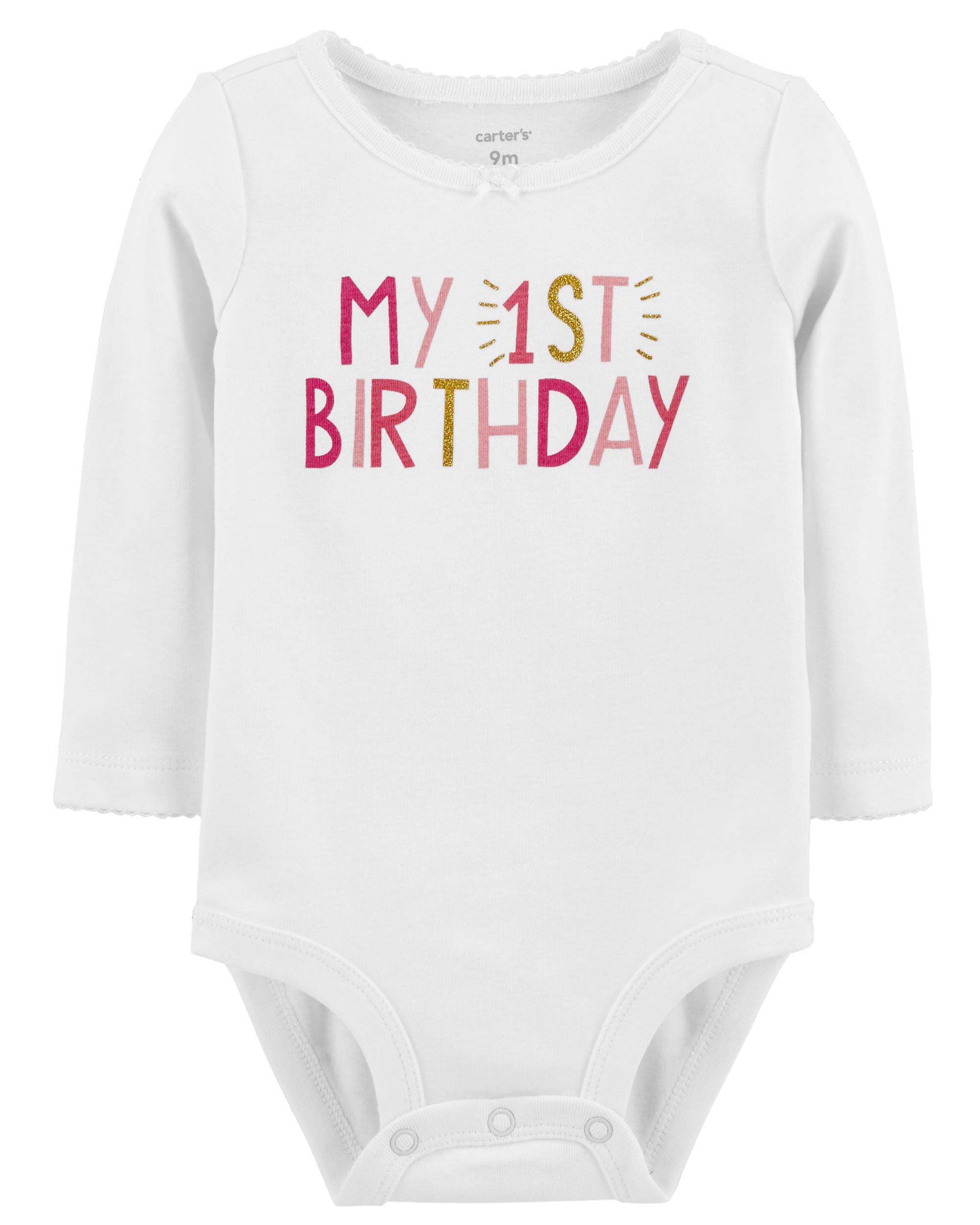 1st birthday onesie girl carters