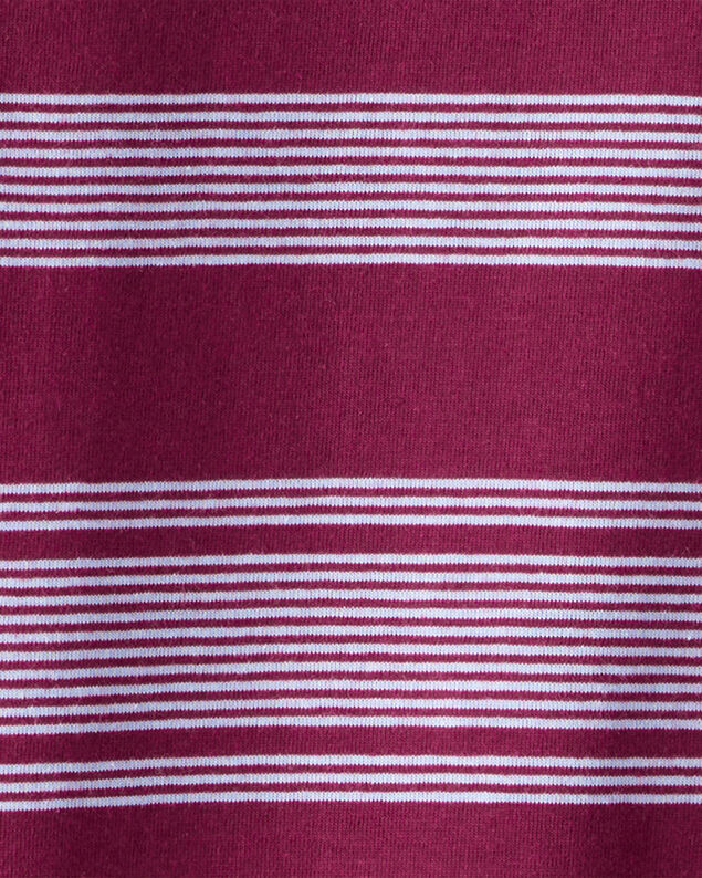 Product image 2 of Boys Striped Long-Sleeve Tee - Burgundy
