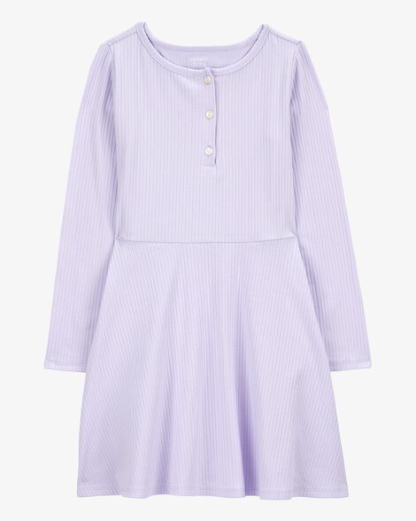  Product image 1 of Kid Long-Sleeve Ribbed Dress