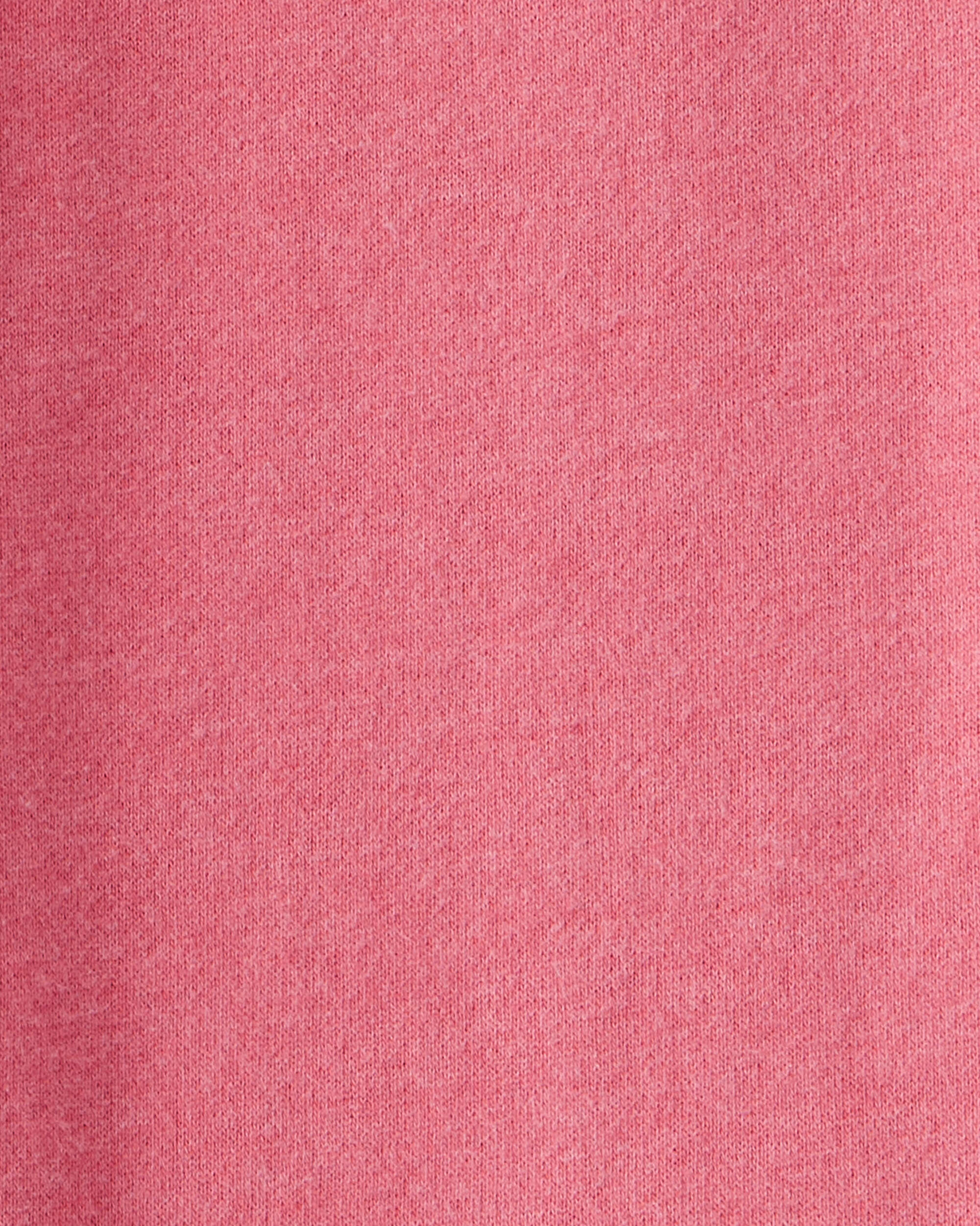 Kid French Terry Drawstring Pants - Pink