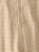 Ochre Stripe - Baby Organic Cotton Rib Sleep & Play Pajamas in Stripes, Selected