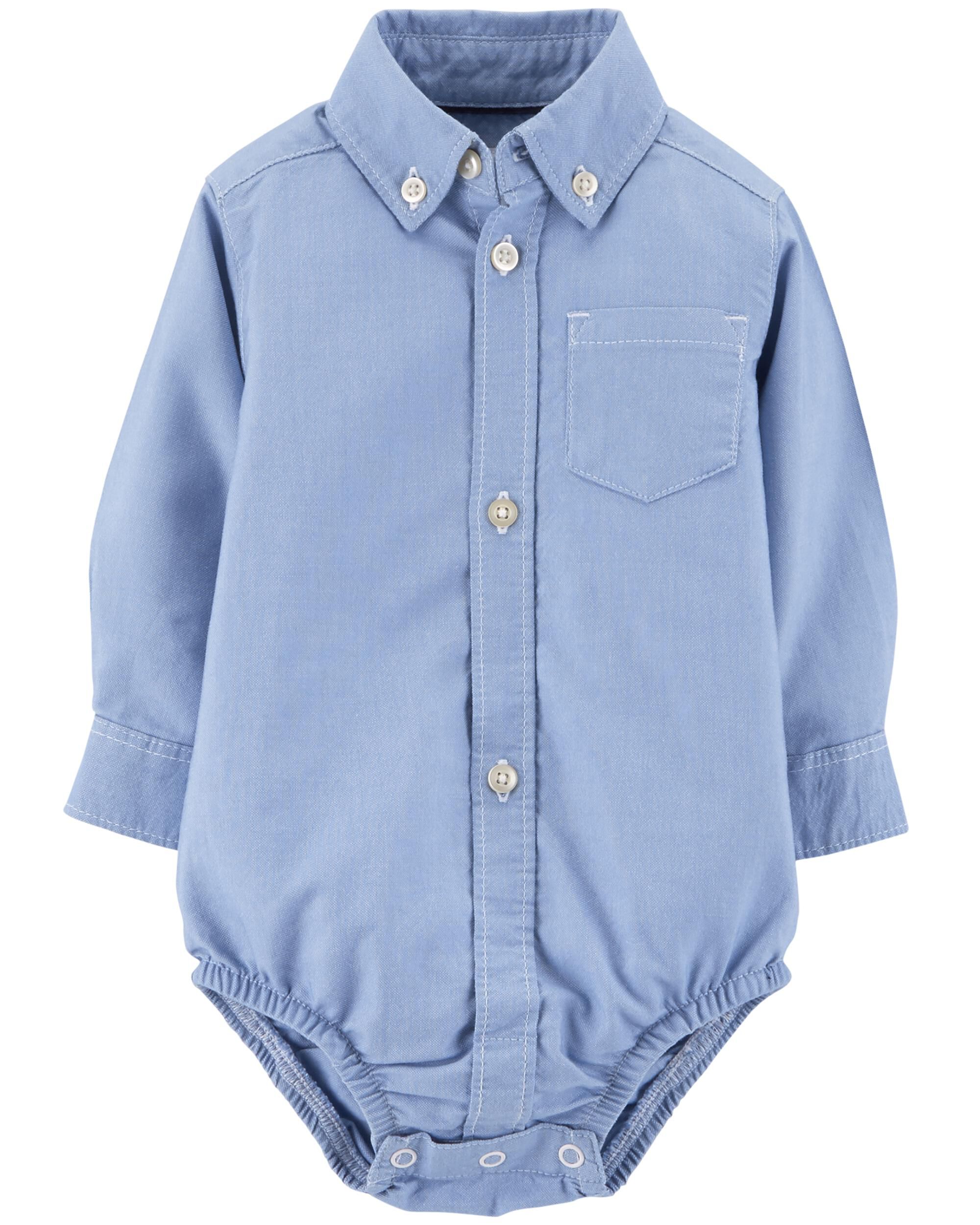 Oxford Button-Front Bodysuit | carters.com