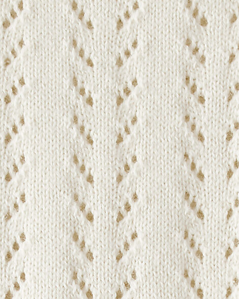 Product image 3 of Baby Girl Organic Cotton Pointelle Romper