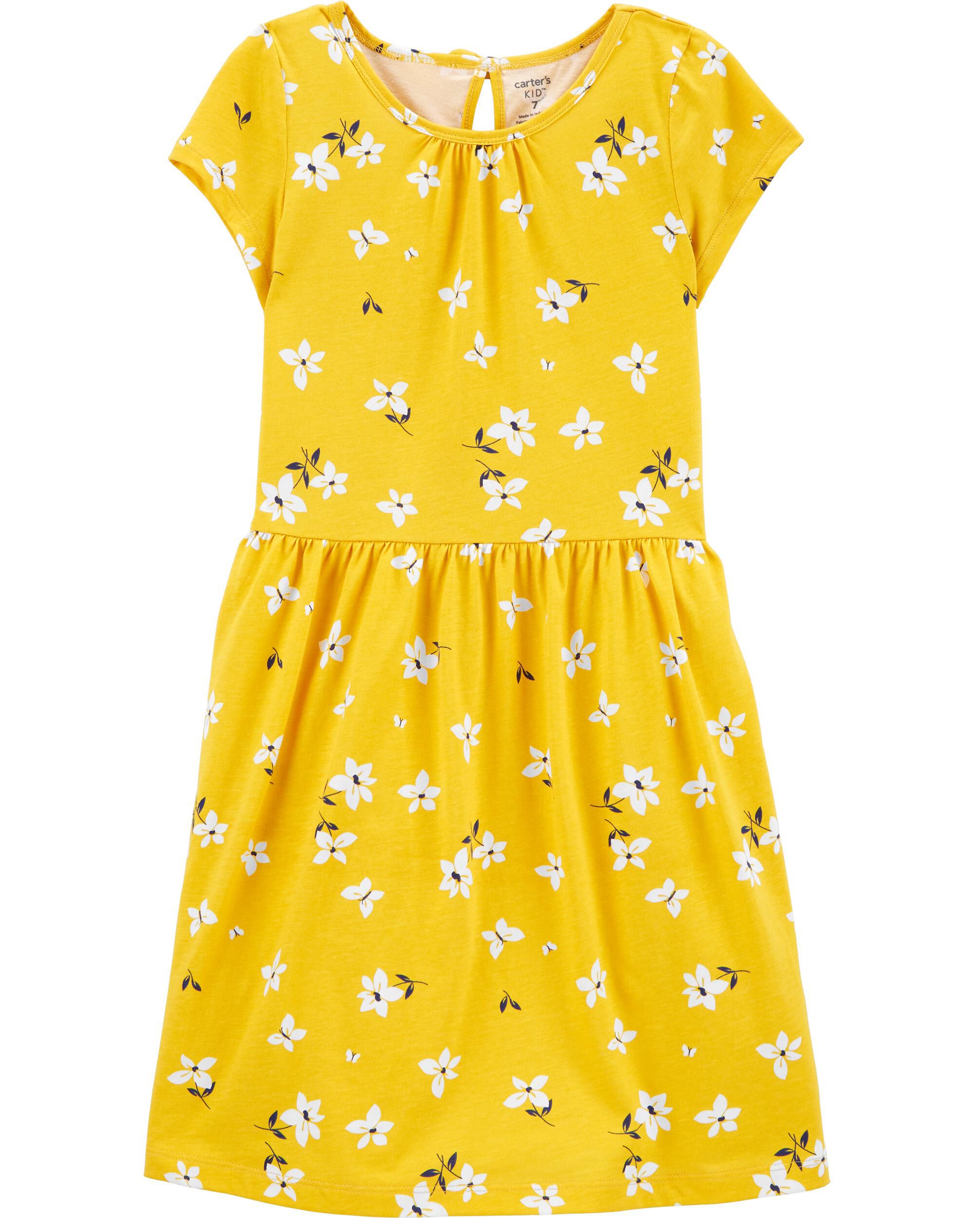 carters yellow floral dress