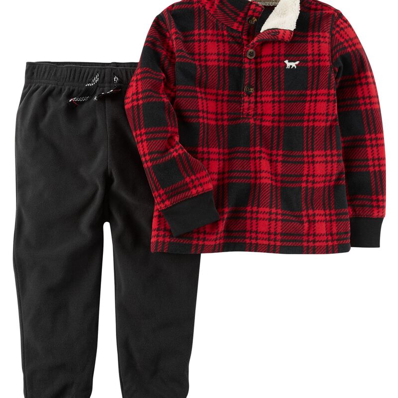 fleece joggers set