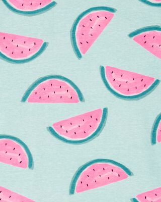 Product image 2 of Kid 2-Piece Watermelon 100% Snug Fit Cotton Pajamas - Turquoise