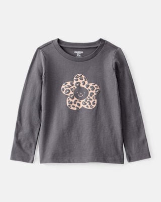 Toddler Girl Cabybara Long-Sleeve Graphic Tee - Purple