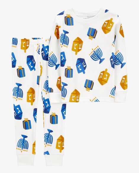  Product image 1 of Toddler 2-Piece Hanukkah 100% Snug Fit Cotton Pajamas