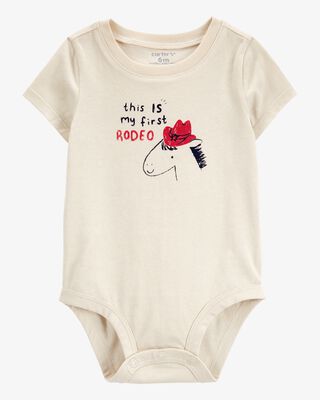 Product image 1 of Baby My First Rodeo Short-Sleeve Bodysuit - Ivory