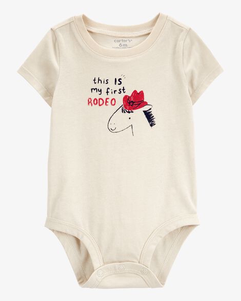  Product image 1 of Baby My First Rodeo Short-Sleeve Bodysuit - Ivory