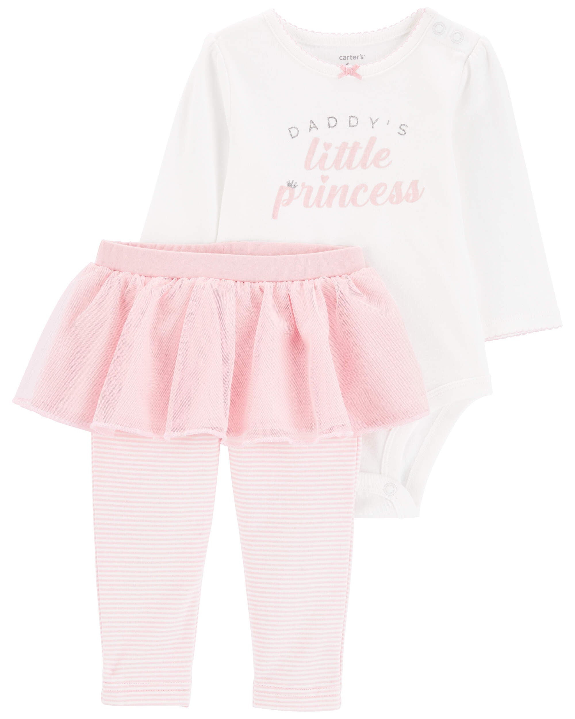 Baby 2 Piece Daddy s Princess Bodysuit Tutu Pant Set Carter s Carter s
