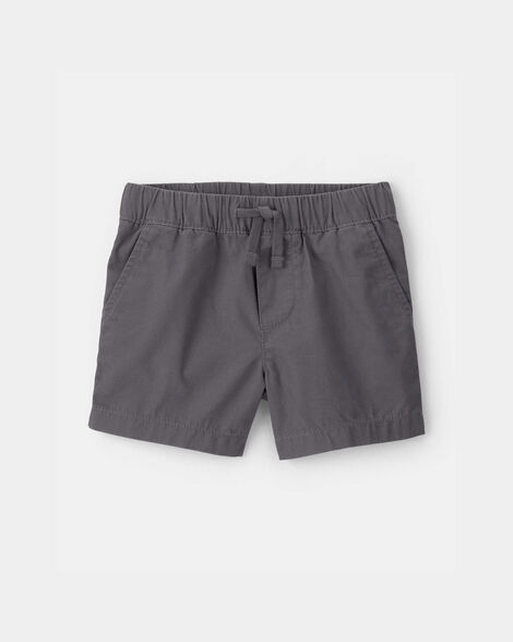 baby boy canvas shorts - grey