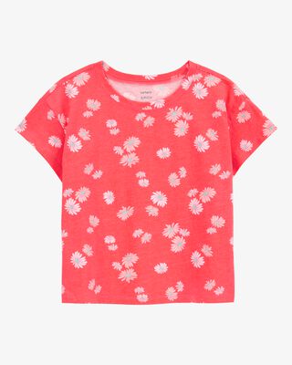 Product image 1 of Kid Floral Short-Sleeve Tee - Orange