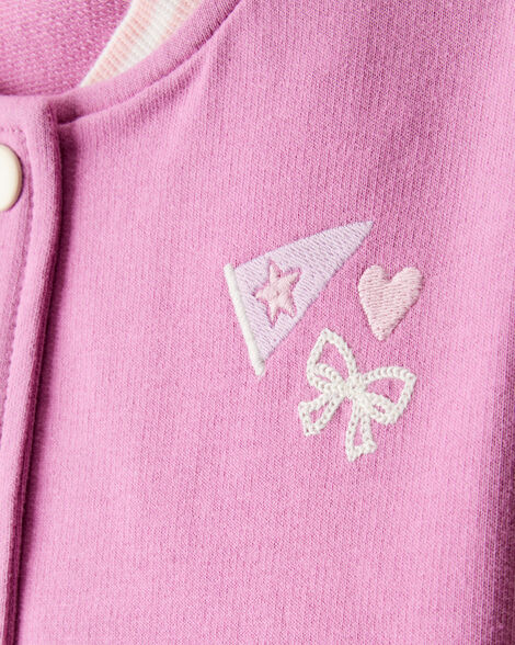 Product image 2 of Toddler Girl 3-Piece Cotton Long-Sleeve Layering Set - Purple