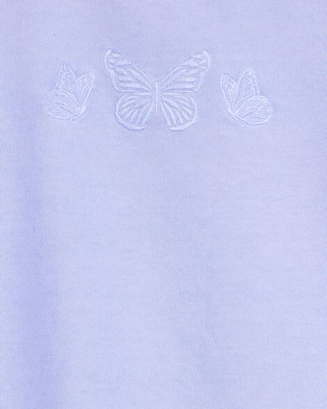  Product image 3 of Kid Butterfly-Print French Terry Pullover - Purple